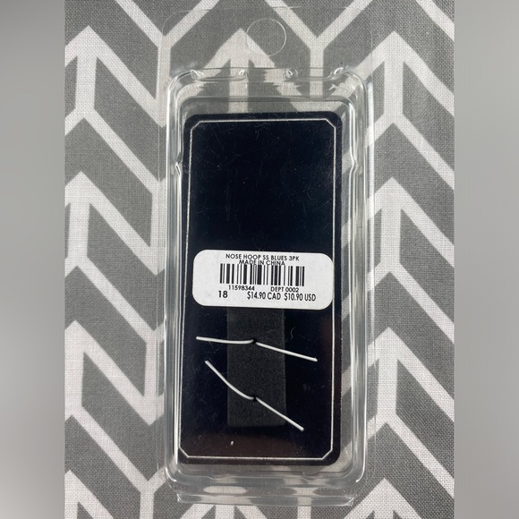 Morbid Metals - Nose Hoop Surgical Steel - Blues - 3Pk - 18g - Picture 2 of 3